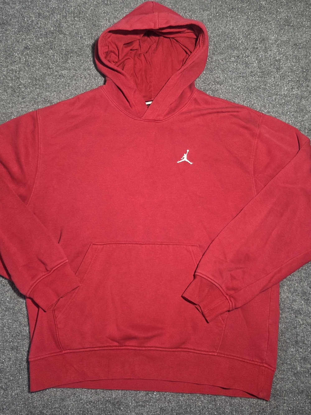 Jordan Mens Size M Fleece Pullover Hoodie Embroidered Jumpman Logo Sweatshirt